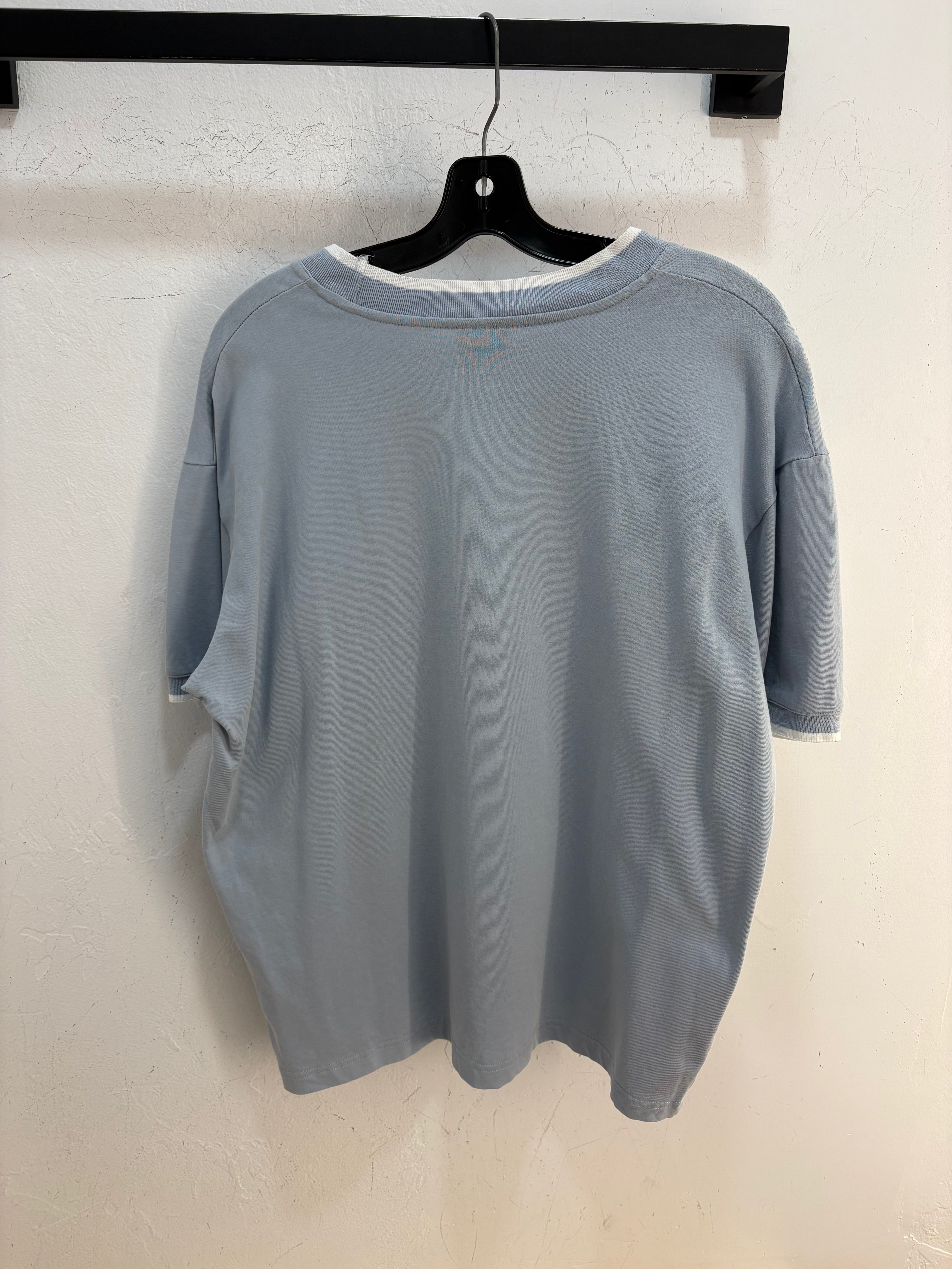 Dime baby blue logo ringer tee - size XL