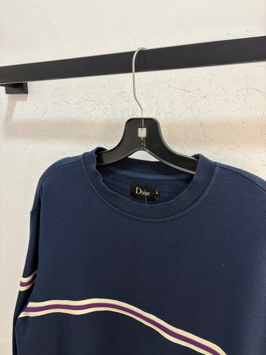 Dime Navy stripe crewneck - size XL
