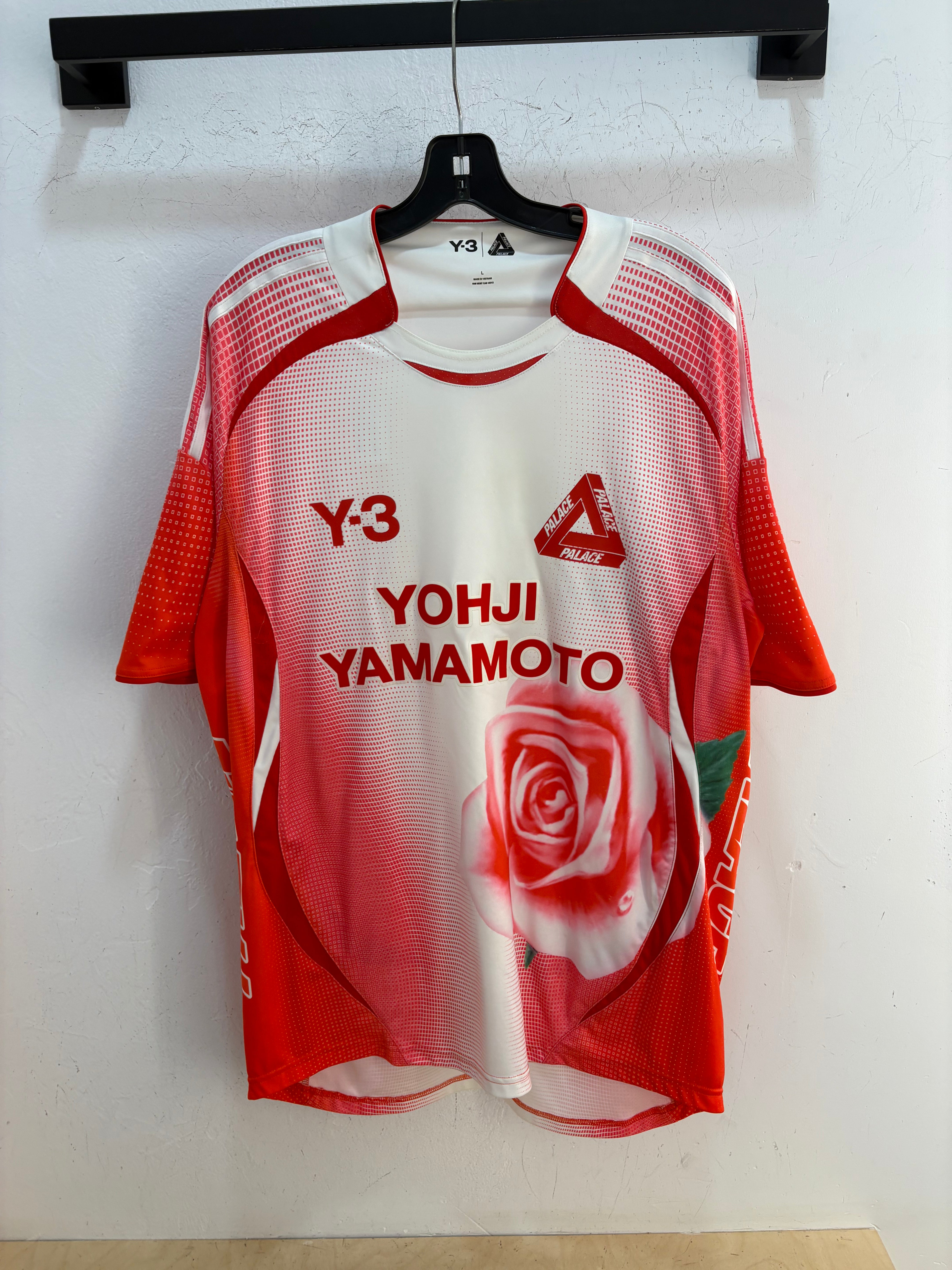 Palace x y-3 rose jersey - size L
