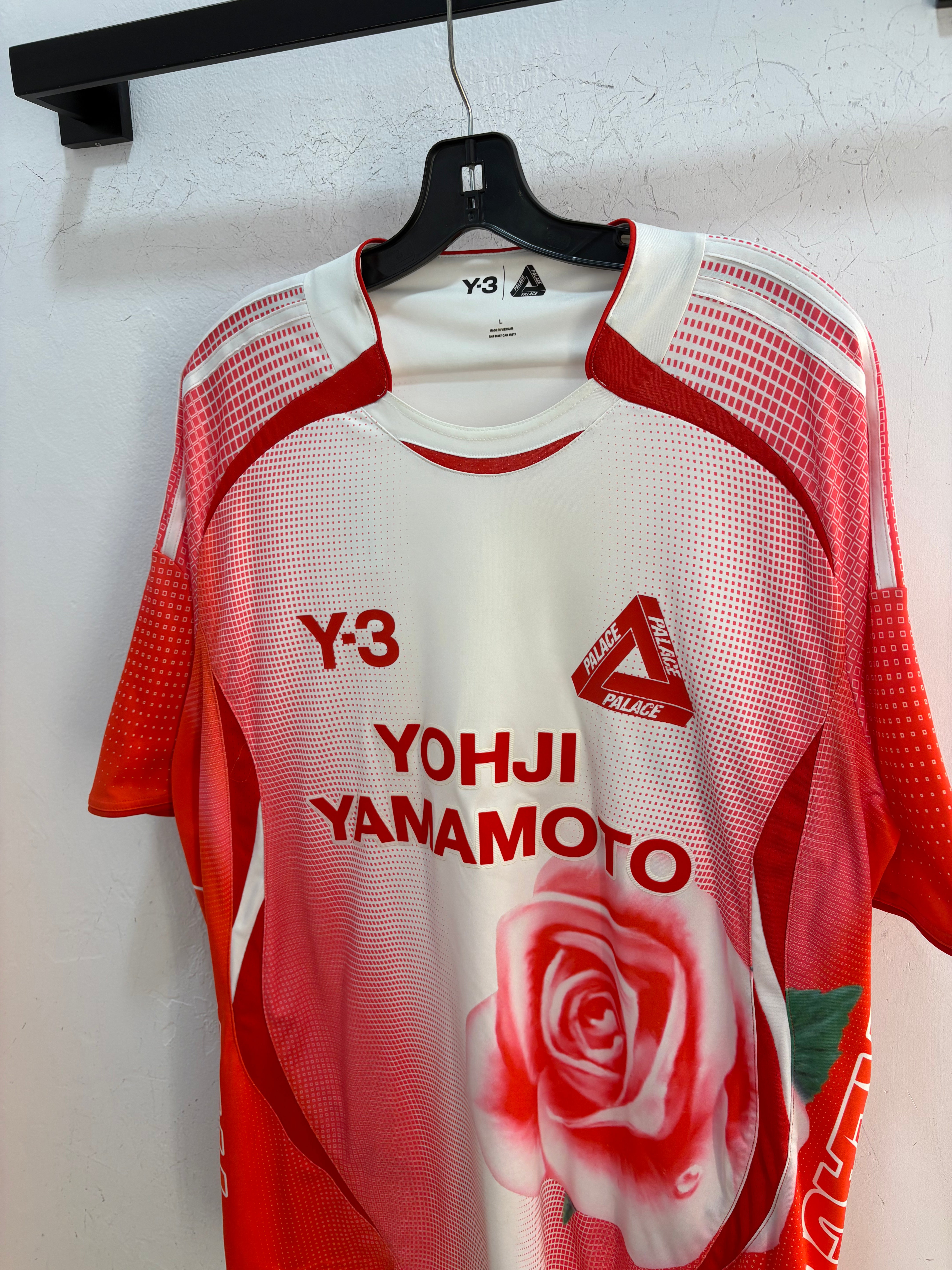 Palace x y-3 rose jersey - size L