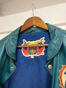 Jeff Hamilton Miami dolphins leather jacket - size XL