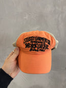 Stussy Workwear orange trucker cap