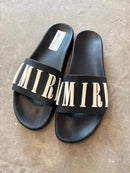 Amiri logo pool slides - size 11