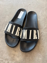 Amiri logo pool slides - size 11