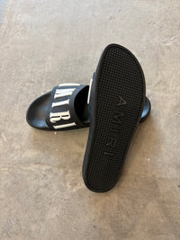 Amiri logo pool slides - size 11