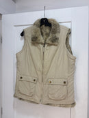 Tribal Reversible faux fur vest - size M