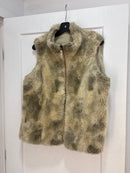 Tribal Reversible faux fur vest - size M