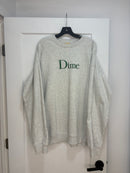 Dime grey/green logo crewneck - size XXL