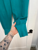Balenciaga green logo sweatpants - size S
