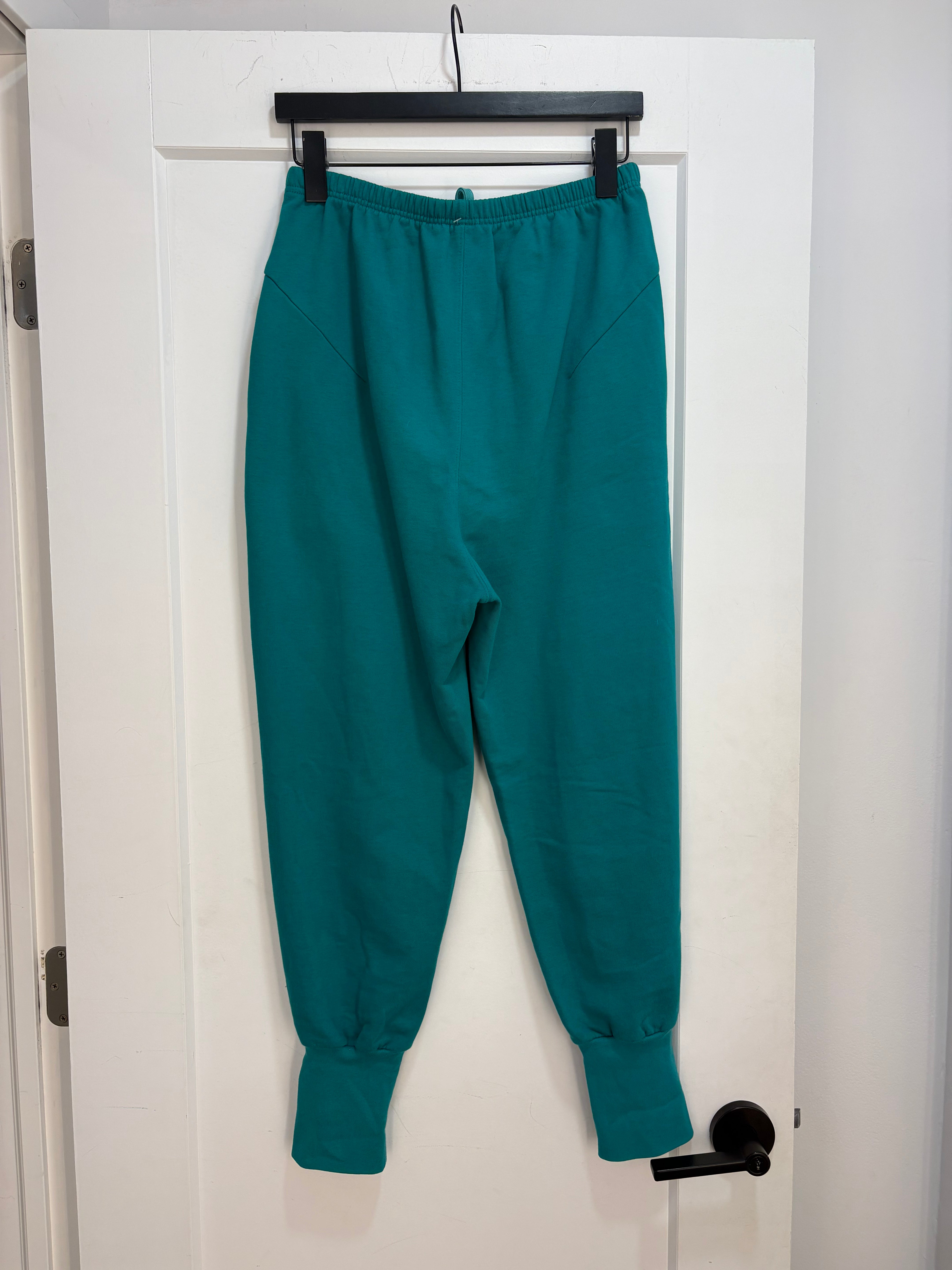 Balenciaga green logo sweatpants - size S