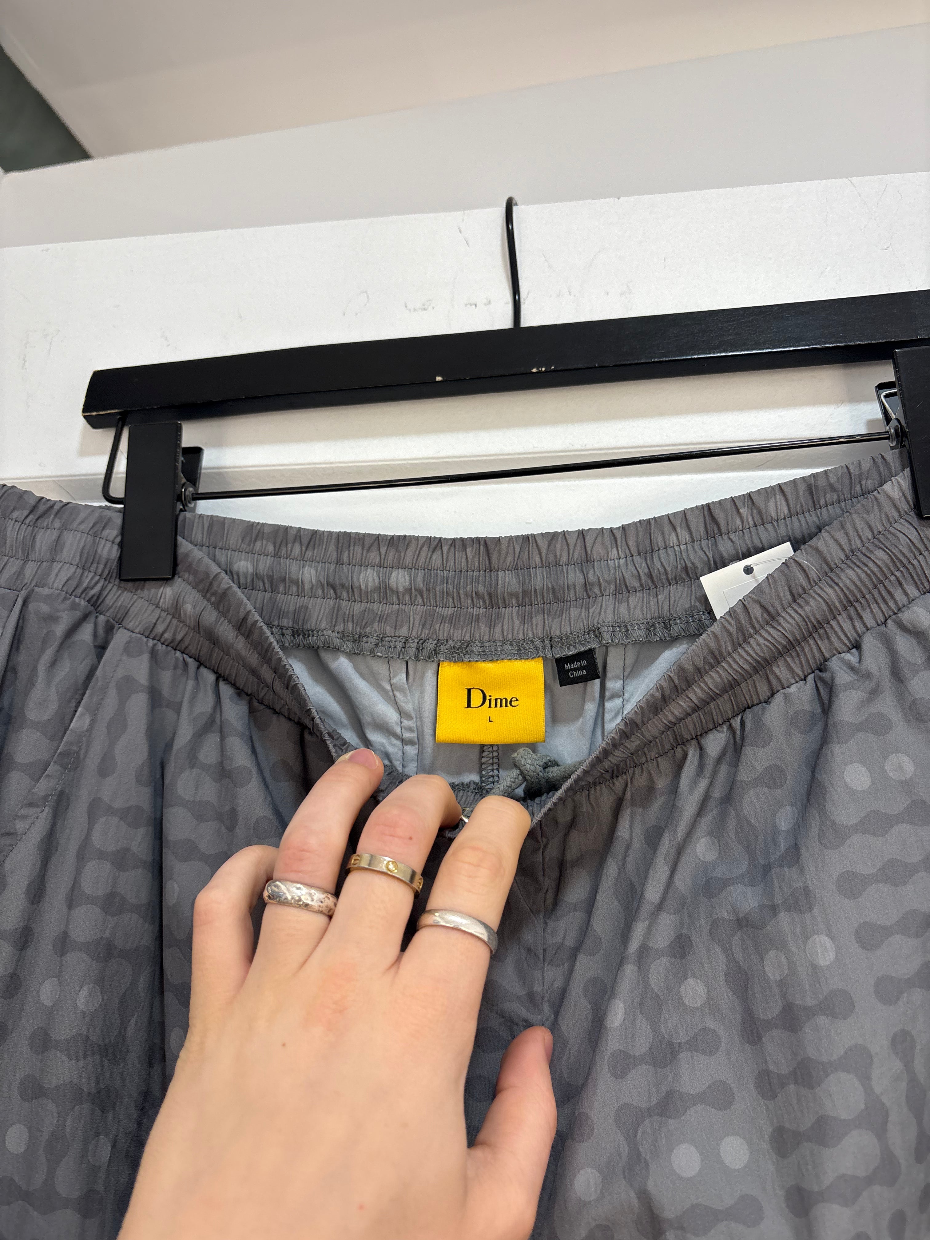 Dime grey trackpants - size L