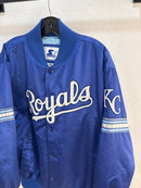 90s Starter KC Royals satin bomber jacket - size XXL