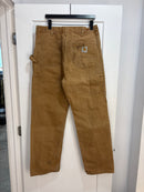 90s Carhartt tan double knee pants - size 36