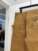 90s Carhartt tan double knee pants - size 36