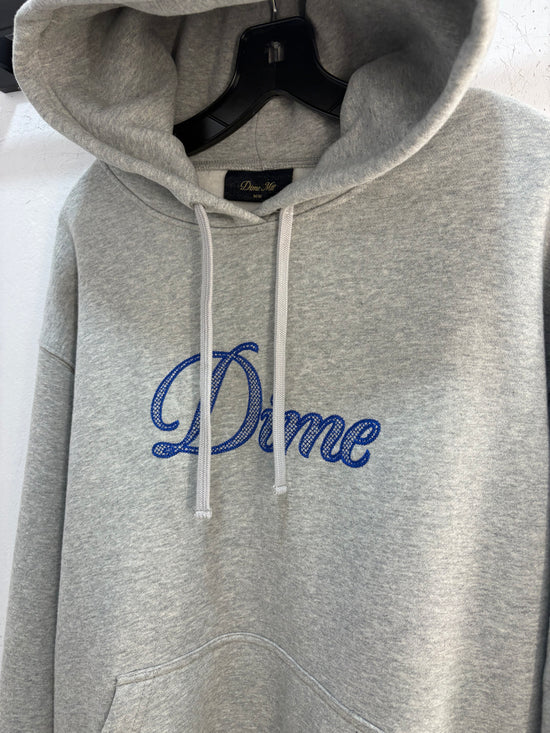 New Dime Waffle heather grey hoodie - size M