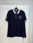 Lacoste Navy big alligator polo - size L