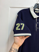 Lacoste Navy big alligator polo - size L