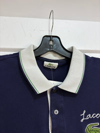 Lacoste Navy big alligator polo - size L