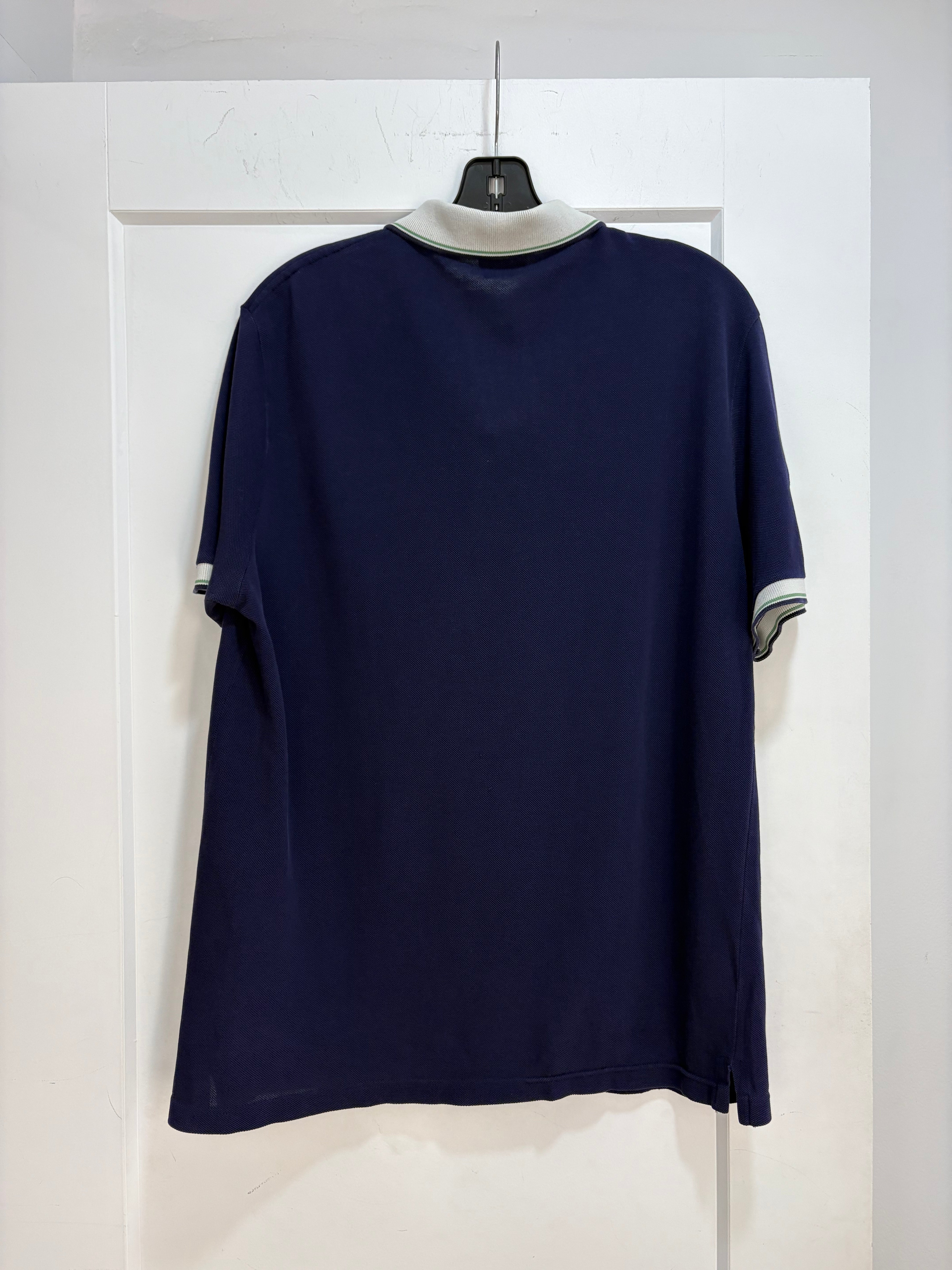Lacoste Navy big alligator polo - size L