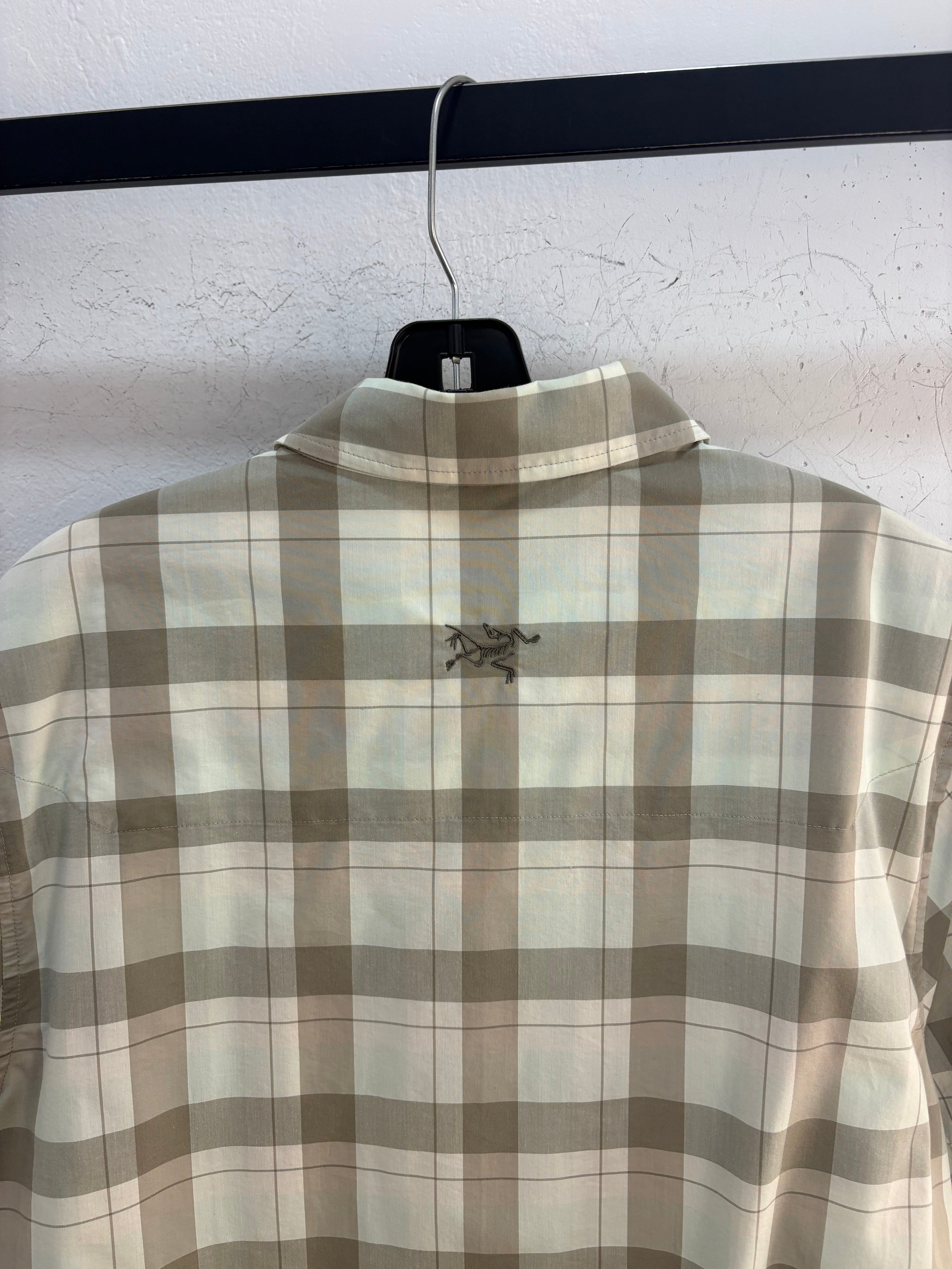 Arcteryx plaid button up shirt - size L