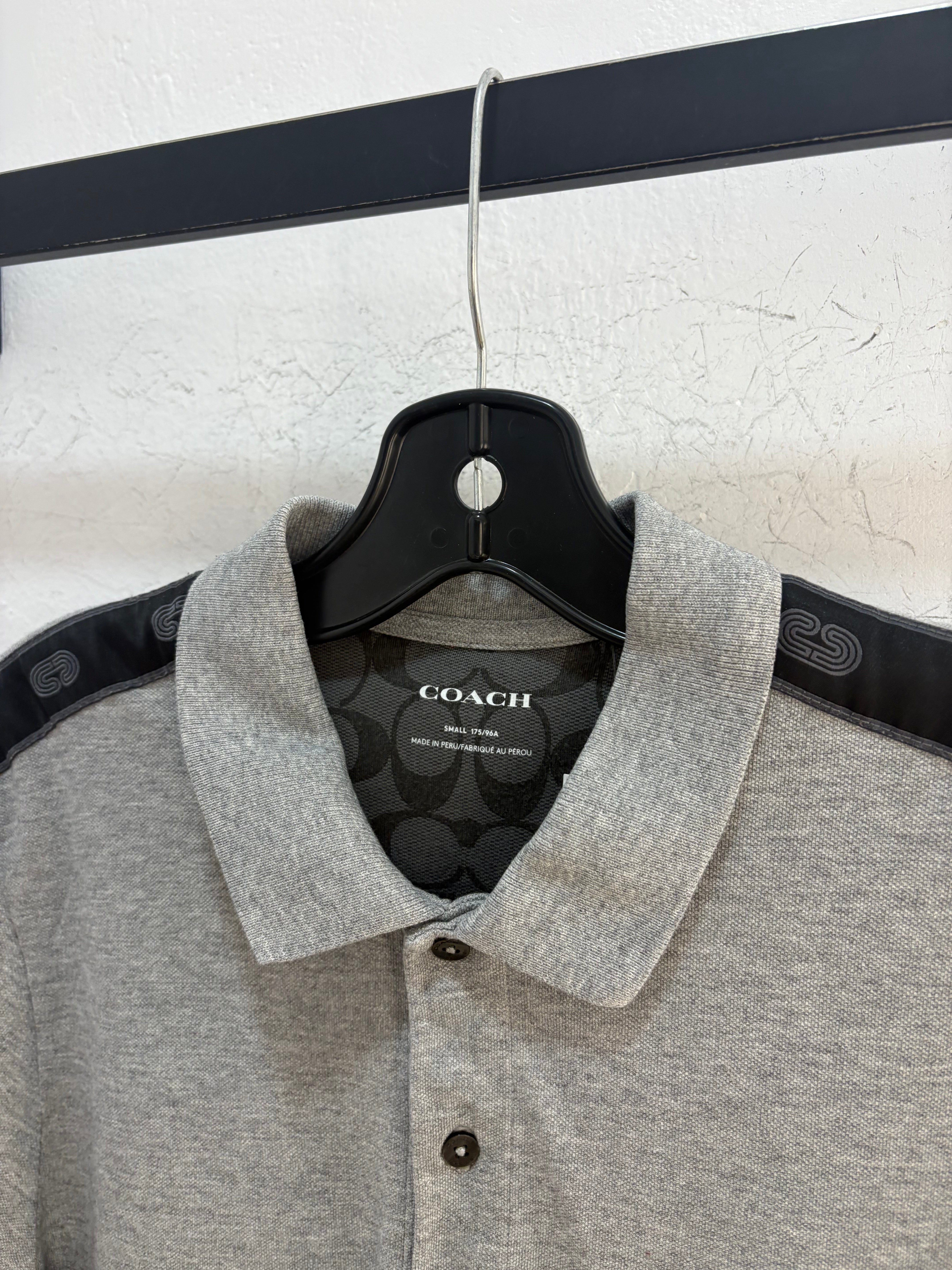Coach grey polo - size S