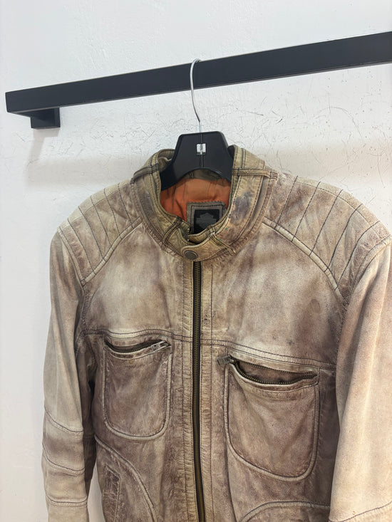Harley Davidson patina leather jacket - size M