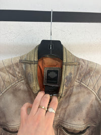 Harley Davidson patina leather jacket - size M
