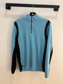 Y2k Nike baby blue 1/4 zip fleece - size M