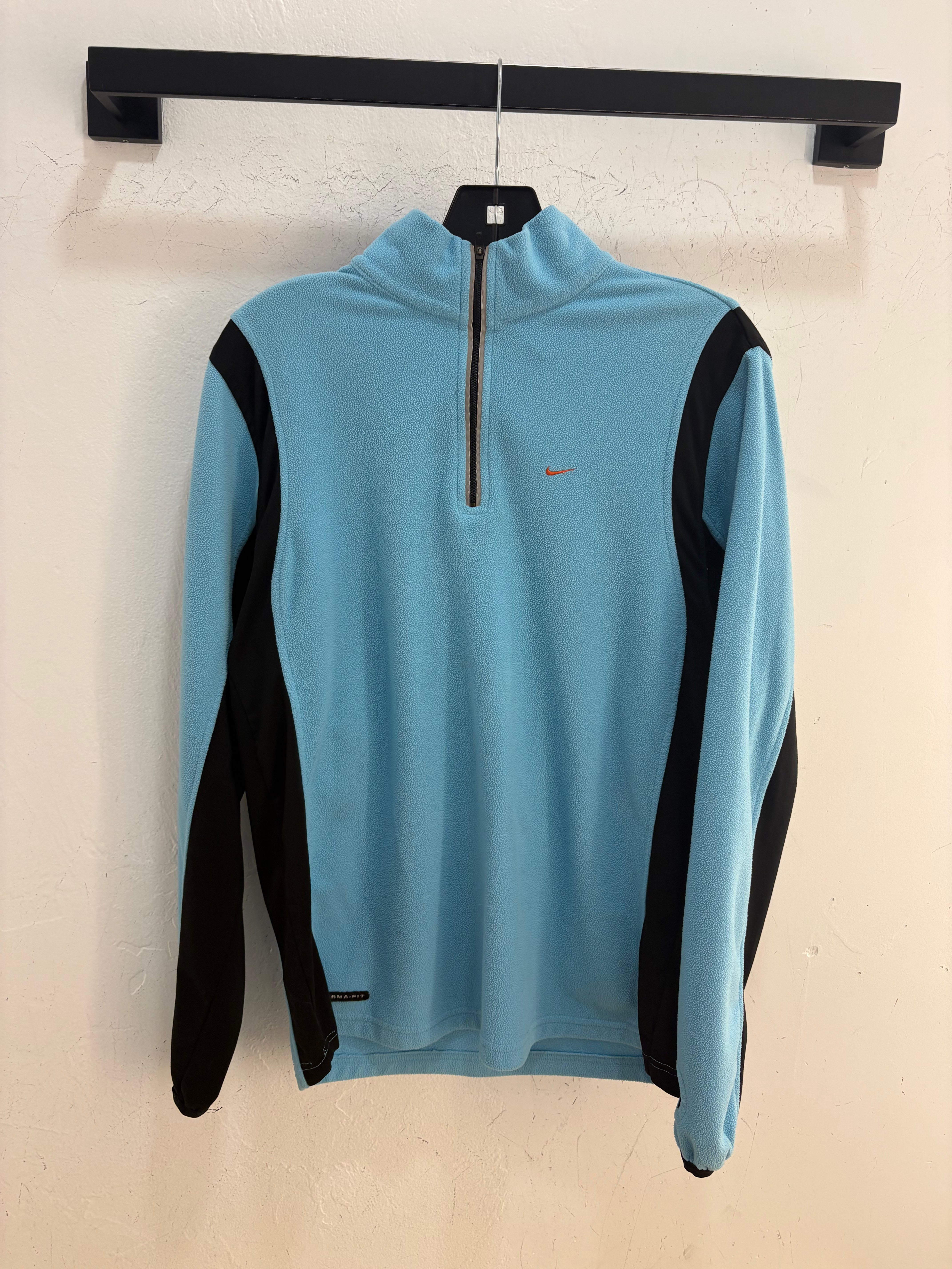 Y2k Nike baby blue 1/4 zip fleece - size M