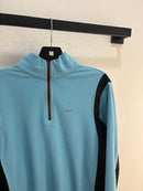 Y2k Nike baby blue 1/4 zip fleece - size M