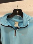Y2k Nike baby blue 1/4 zip fleece - size M