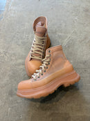 Alexander Mcqueen Pink combat boots - size 6wmns