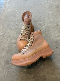 Alexander Mcqueen Pink combat boots - size 6wmns