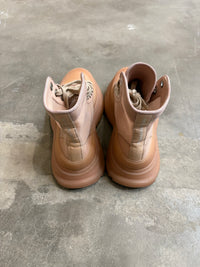 Alexander Mcqueen Pink combat boots - size 6wmns