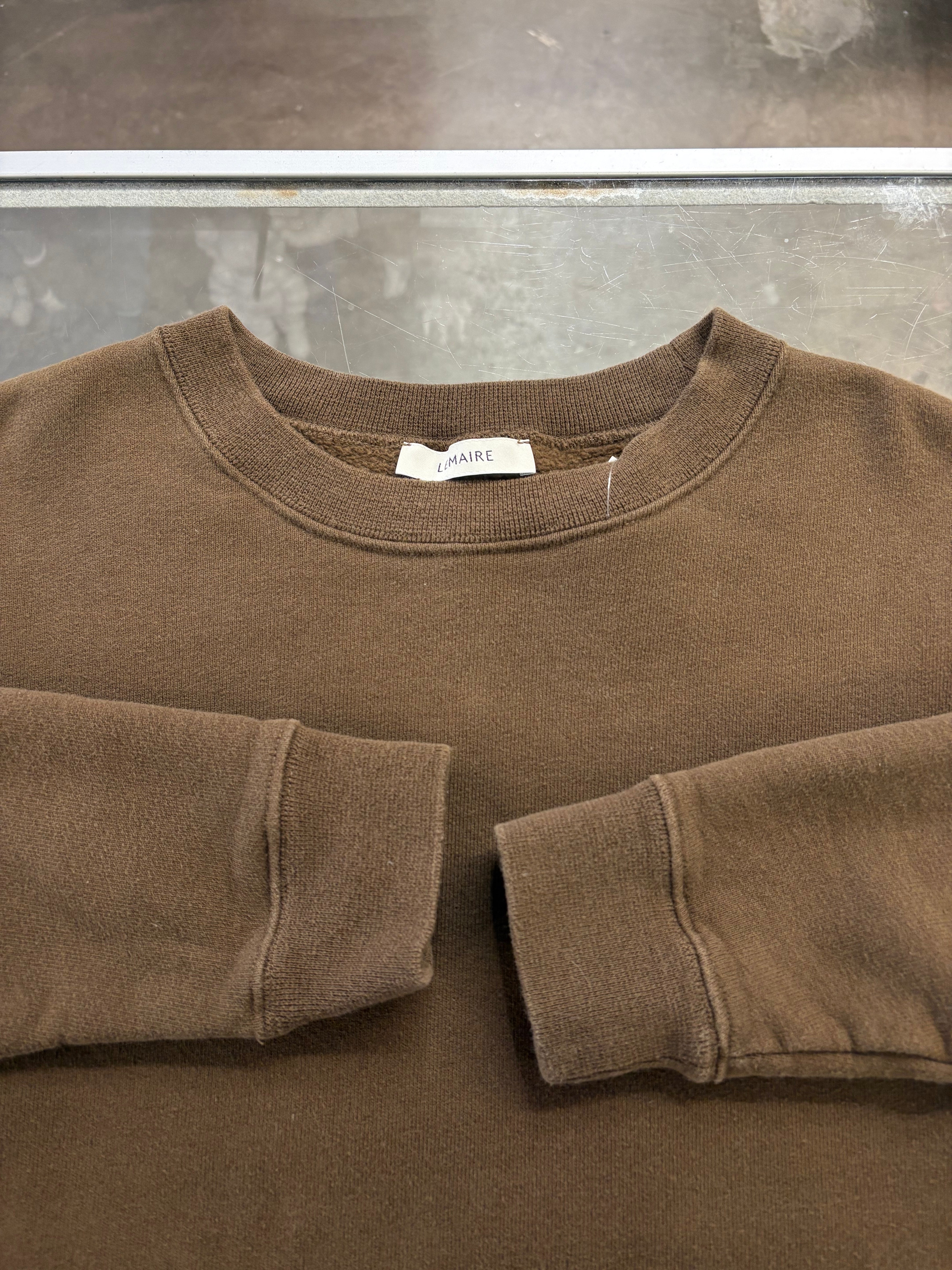 Lemaire brown crewneck - size XXS
