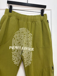 Pierre Bassene green fingerprint sweatpants - size XL