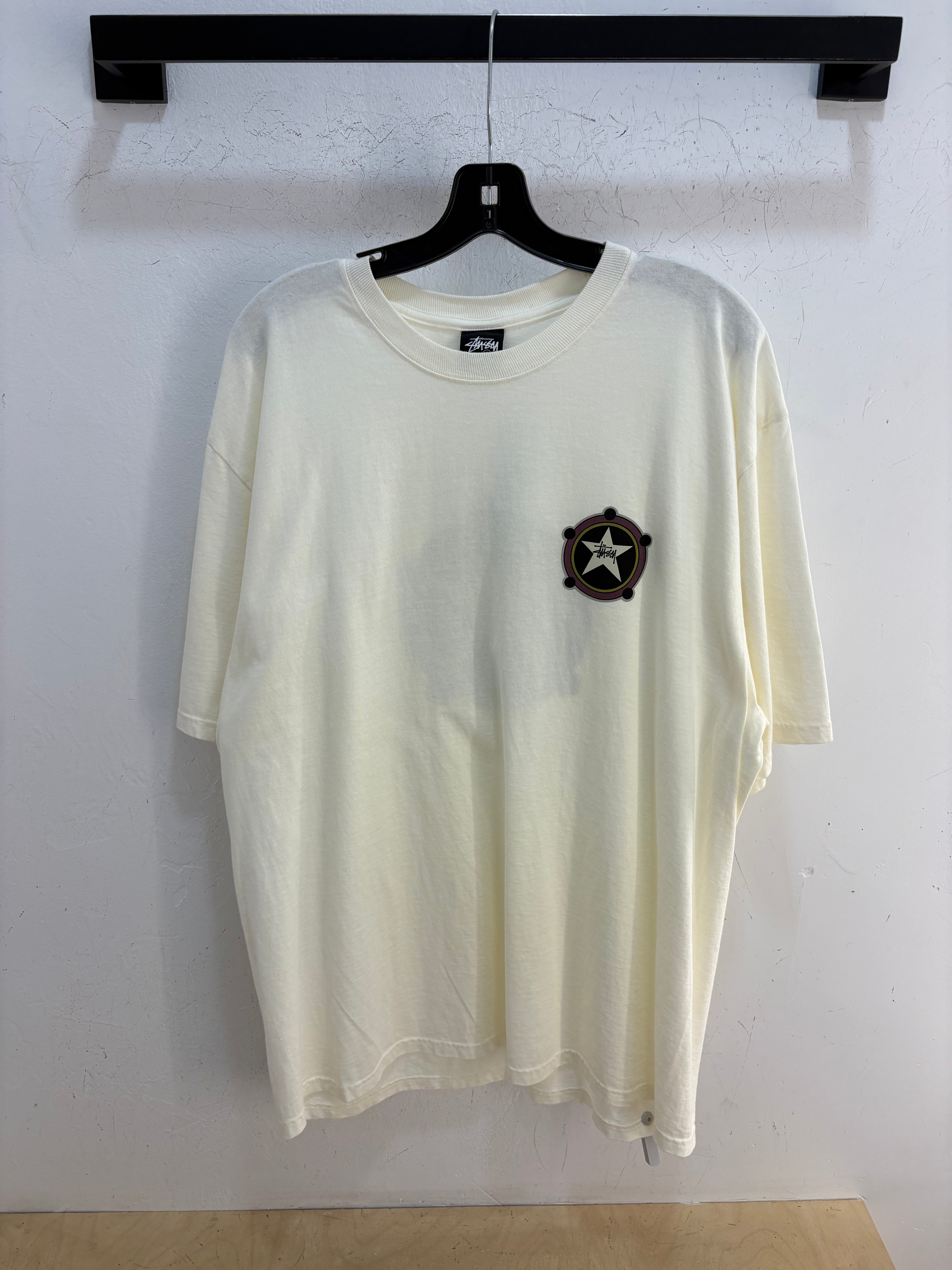 New Stussy Star beige tee - size XL