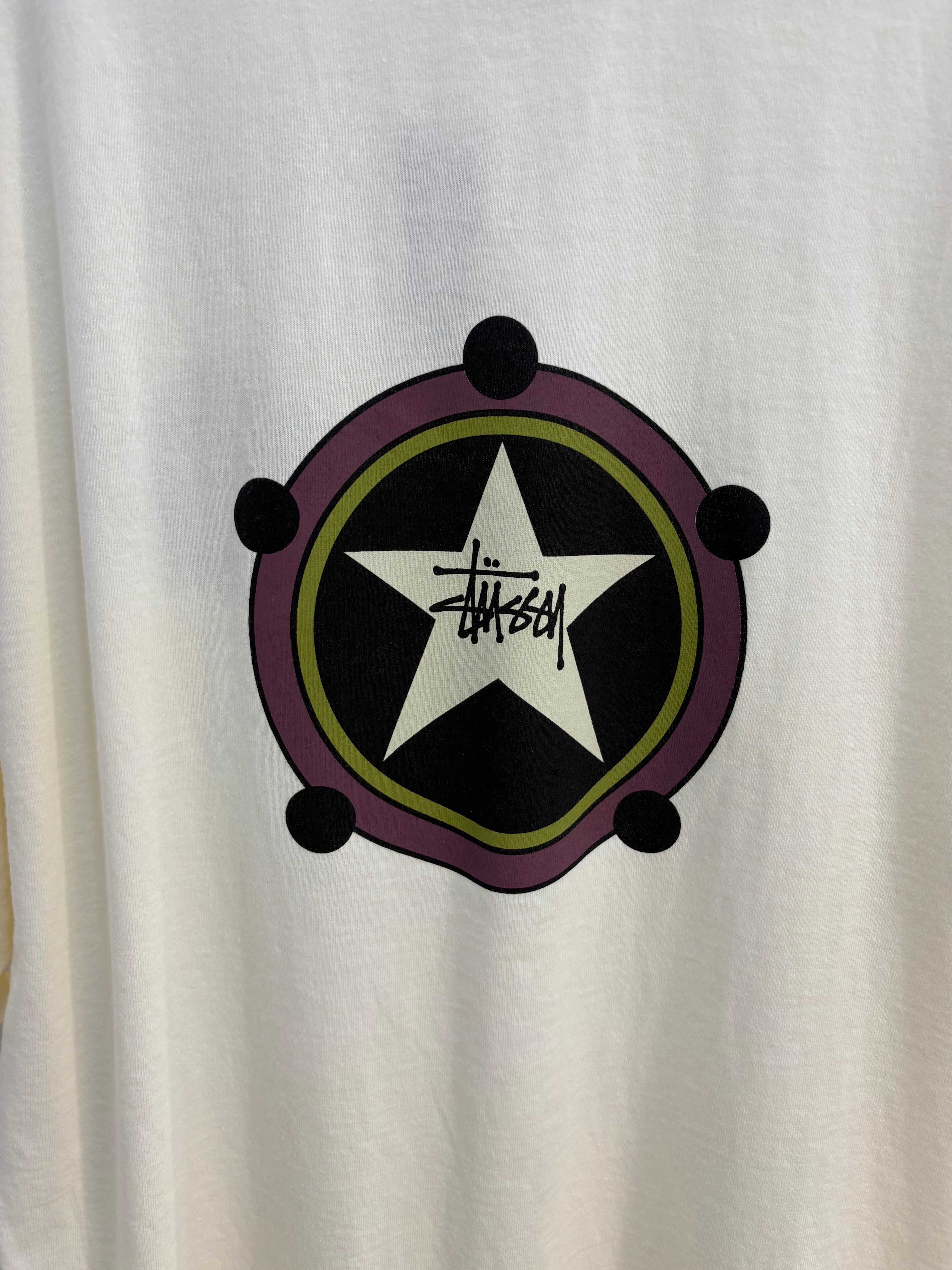 New Stussy Star beige tee - size XL