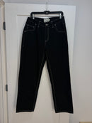 New Dime black contrast stitching denim - size 32