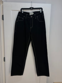 New Dime black contrast stitching denim - size 32