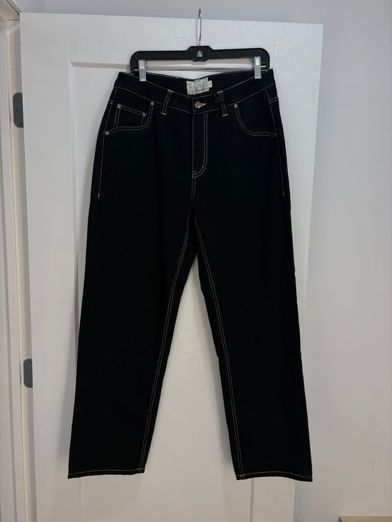 New Dime black contrast stitching denim - size 32