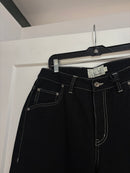 New Dime black contrast stitching denim - size 32