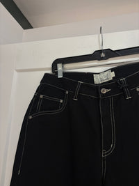 New Dime black contrast stitching denim - size 32