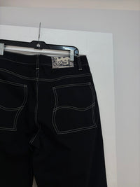 New Dime black contrast stitching denim - size 32
