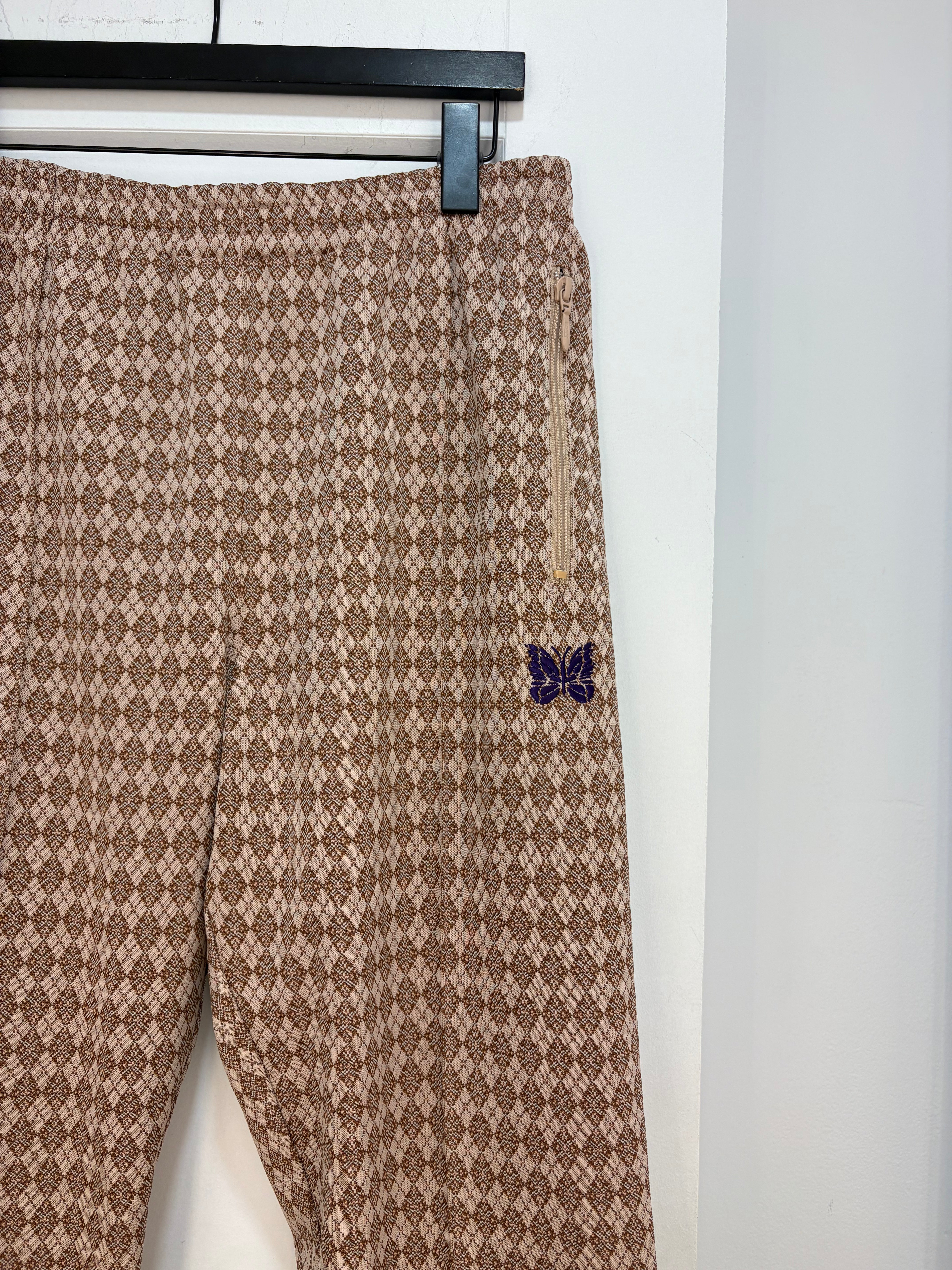 Needles Tan pattern trackpants - size L