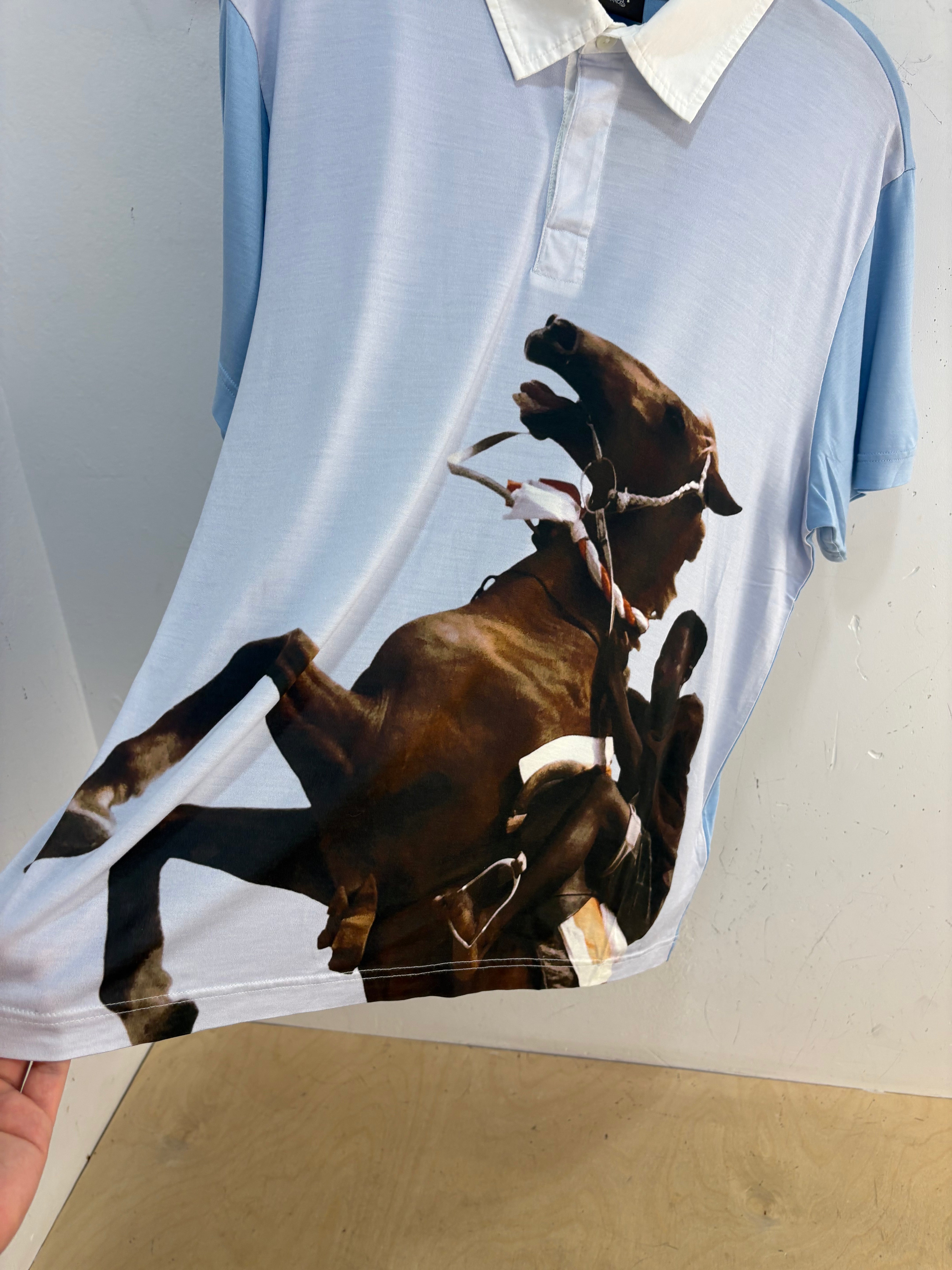 Stussy X Wales Bonner horse polo - size S