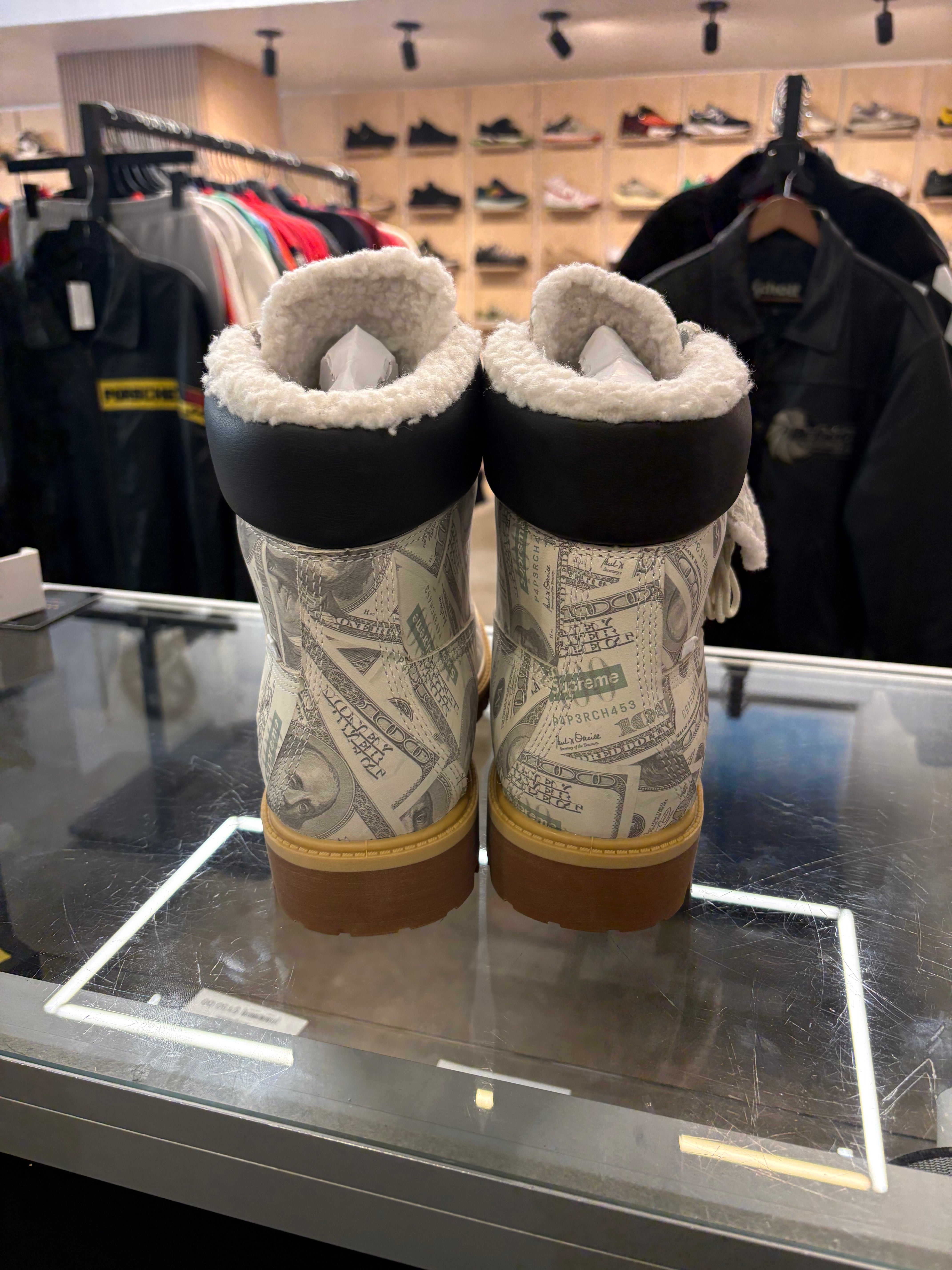 Supreme X MM6 100$ bills timberlands - size 10.5