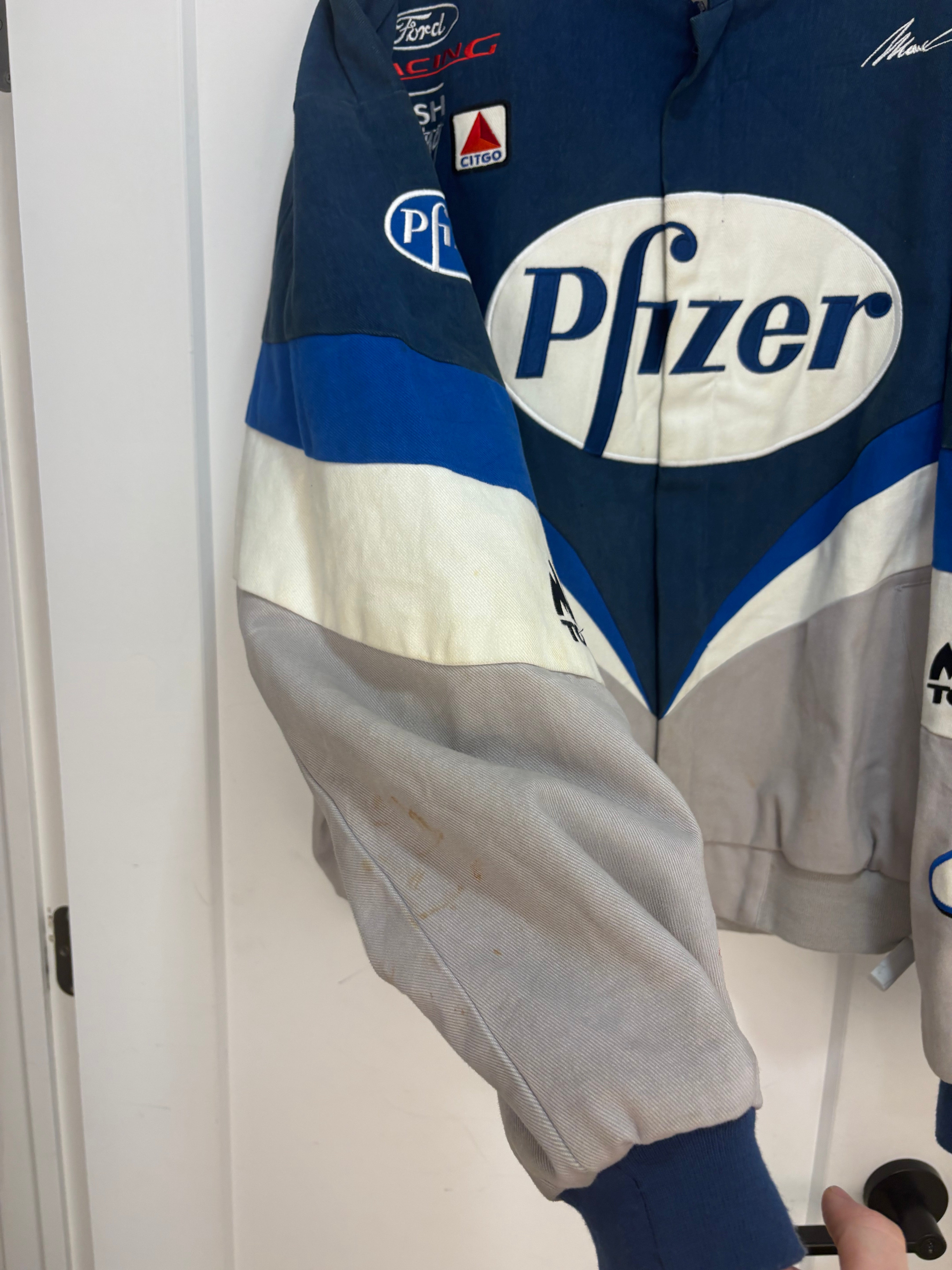 Y2k Pfizer racing jacket - size XXL
