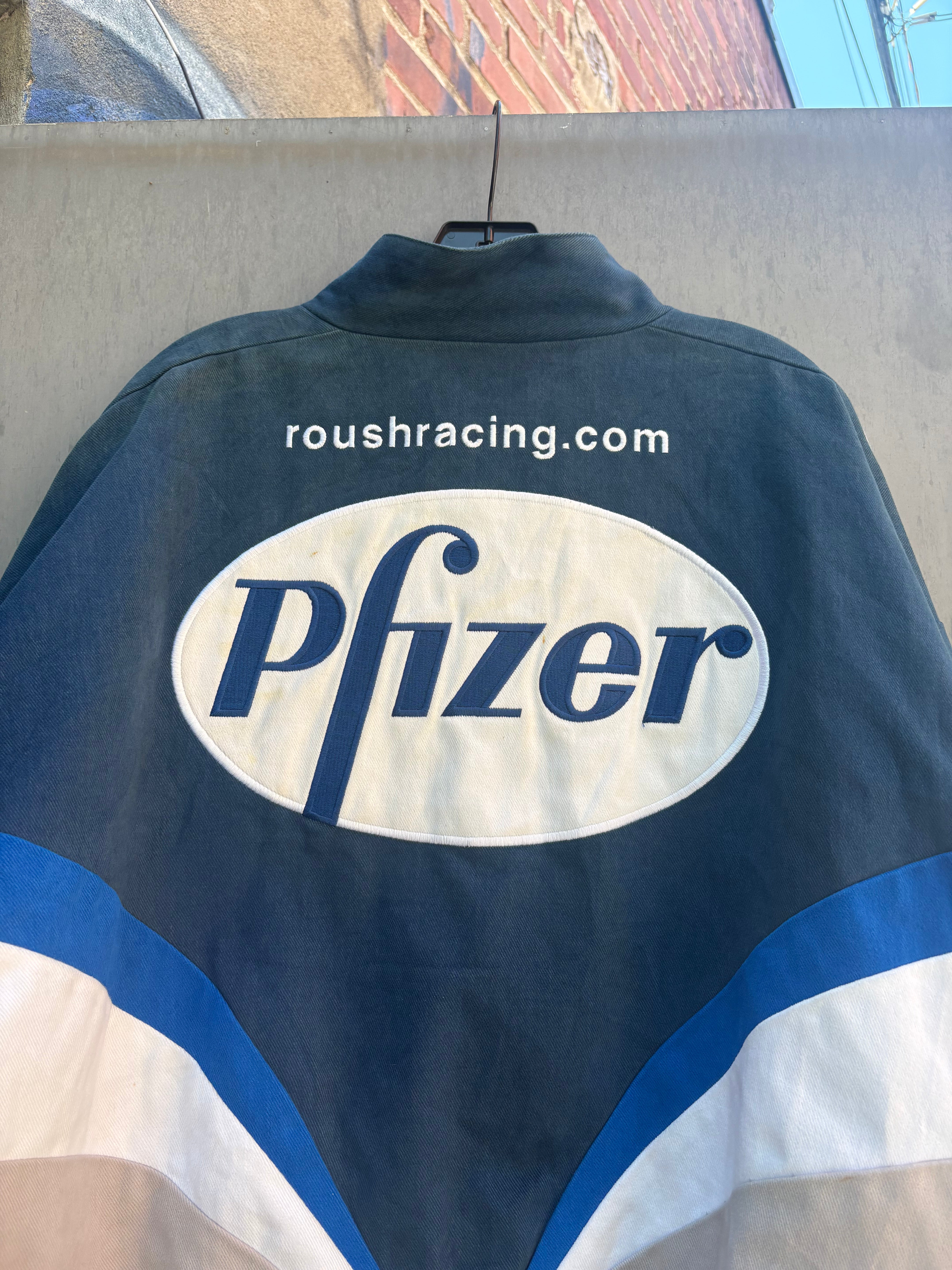 Y2k Pfizer racing jacket - size XXL