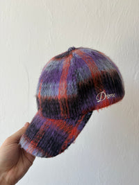 Dime purple mohair cap